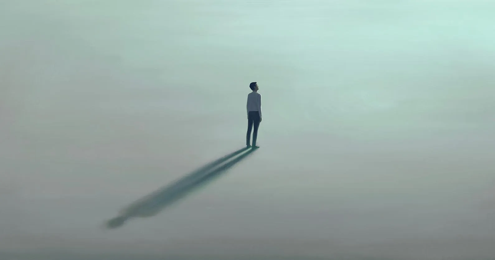 5 Simple Ways To Recession-proof Your Business 5 cartoon person standing alone in a vast, empty space