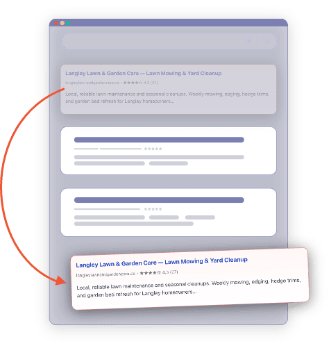 poor search ranking visibility graphic