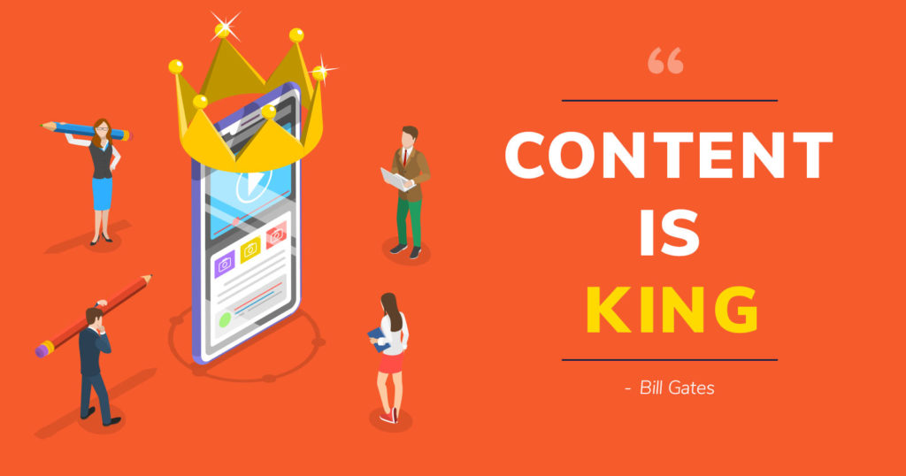 Content is king illustration