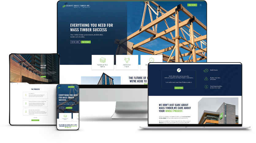 Website built by We Make Stuff Happen shown on different screen sizes Website built by We Make Stuff Happen shown on different screen sizes