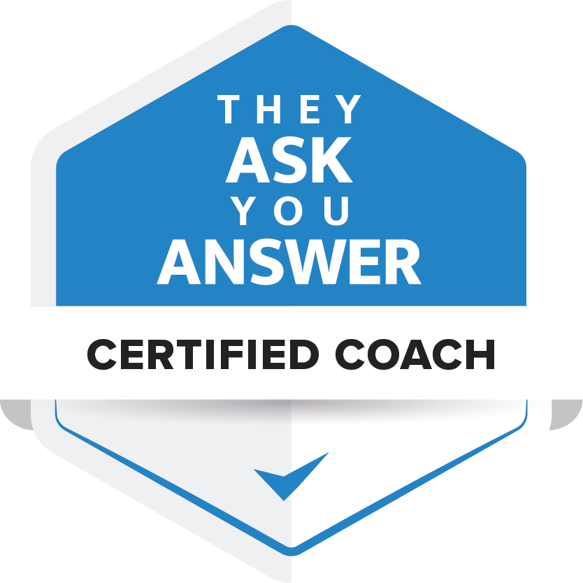 They Ask You Answer - Certified coach badge