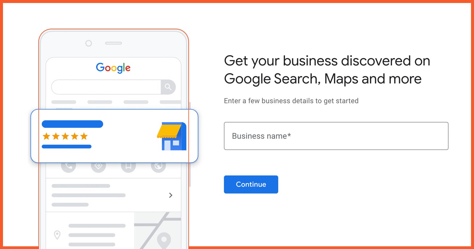 Set up your google business profile image