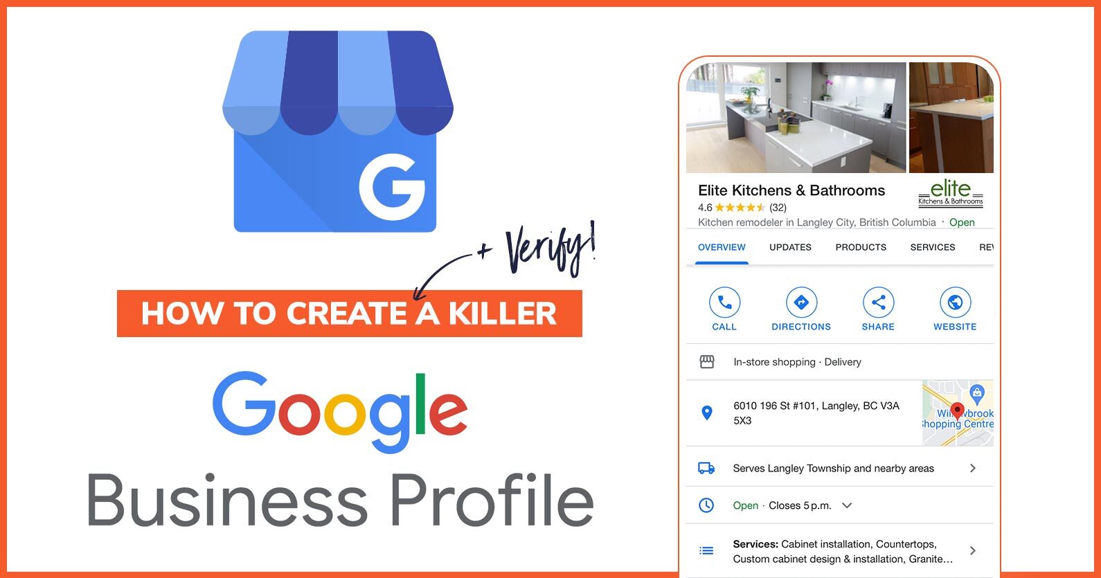 image of a google business profile