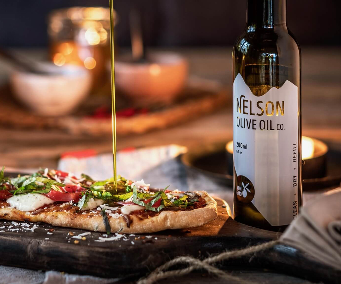 Nelson Olive Oil - bottle of oil