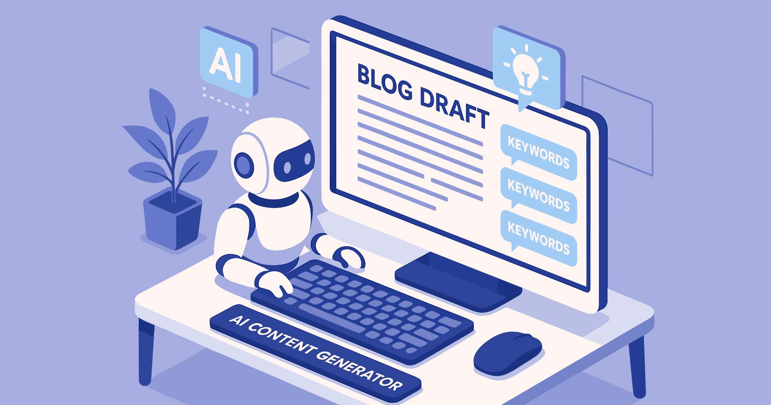 How To Stand Out in An AI-Driven World: The Power of Being More Human 1 How to stand out in an AI-driven world: Image showing a bot working on a computer