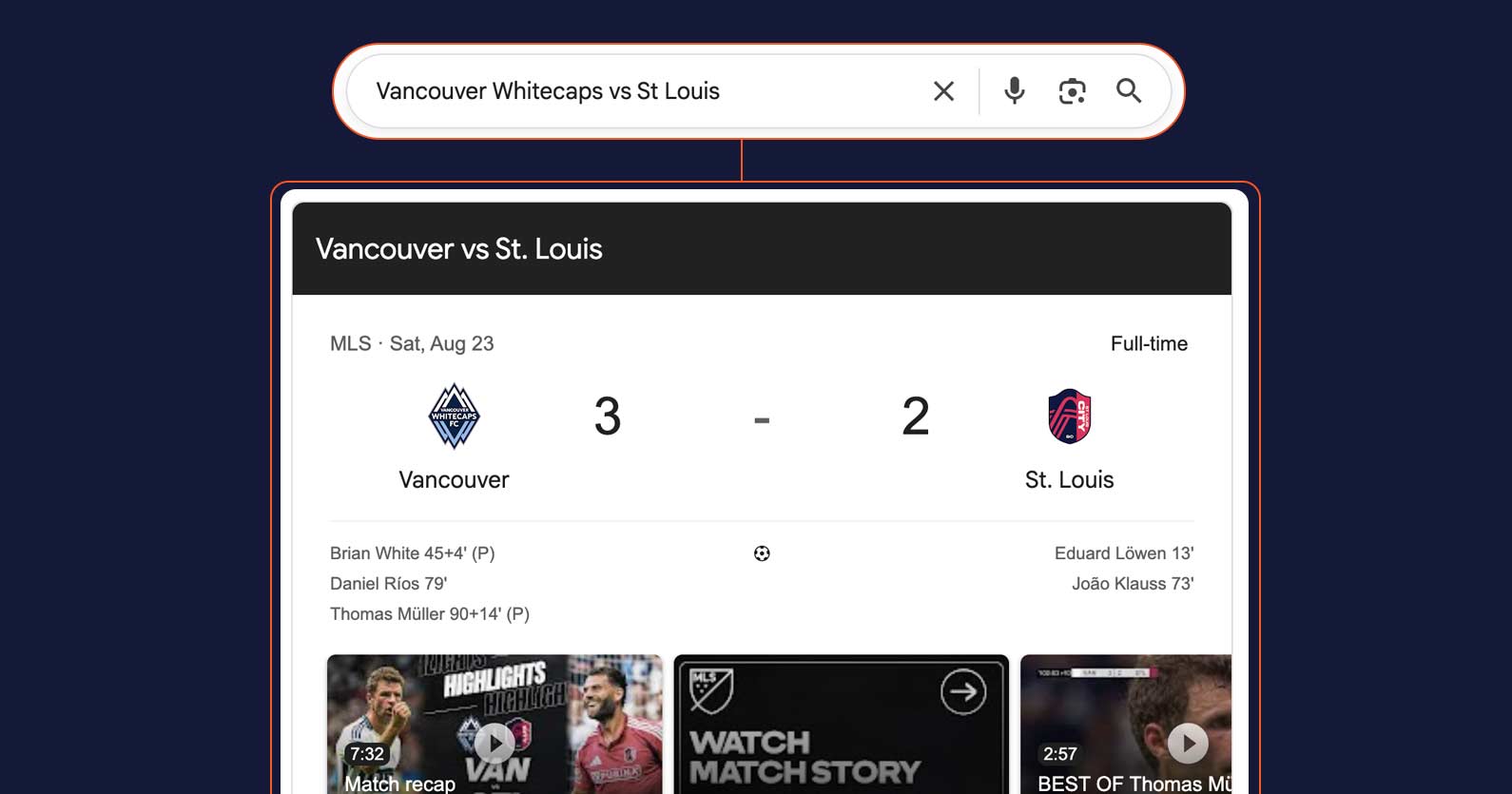 Zero click search
