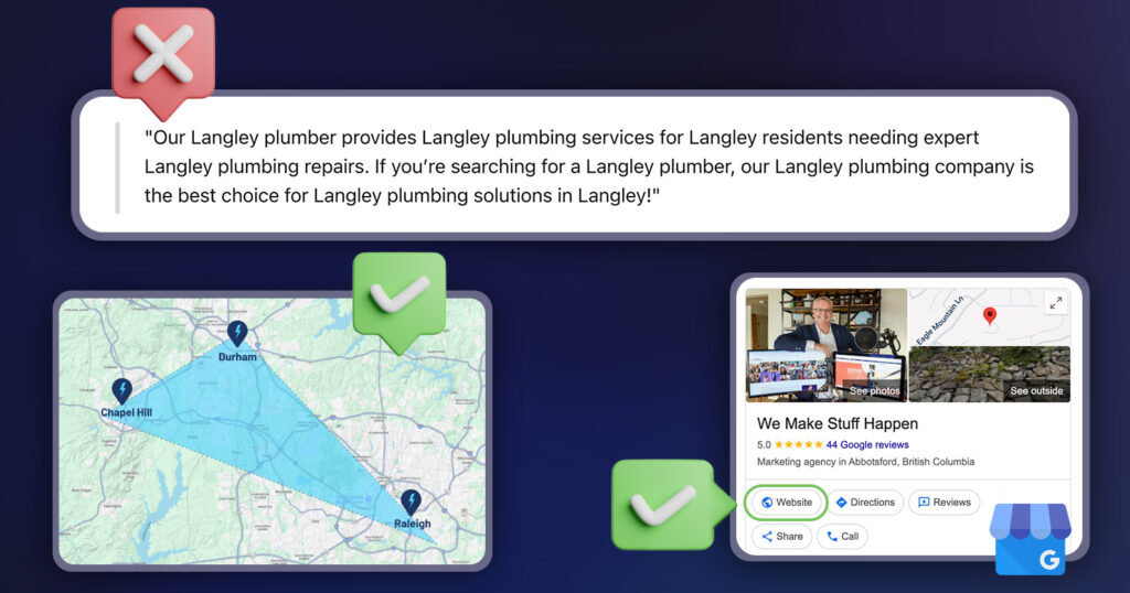 What are common mistakes to avoid with geo targeted landing pages