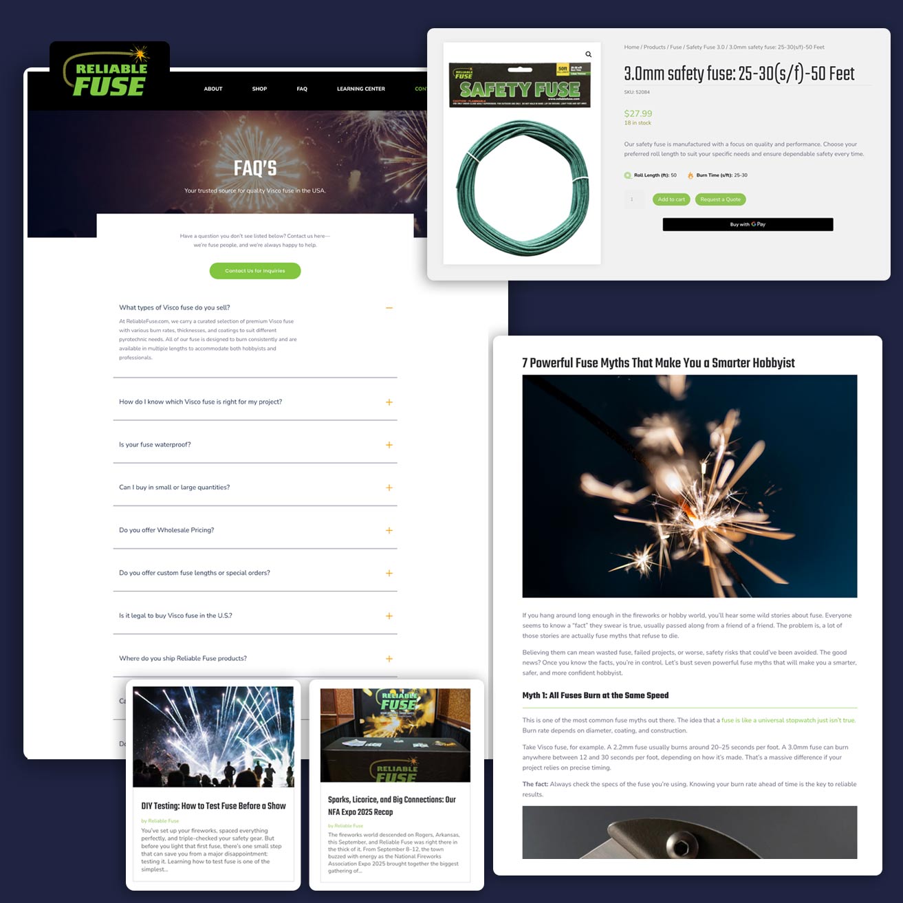Showcase Reliable Fuse web