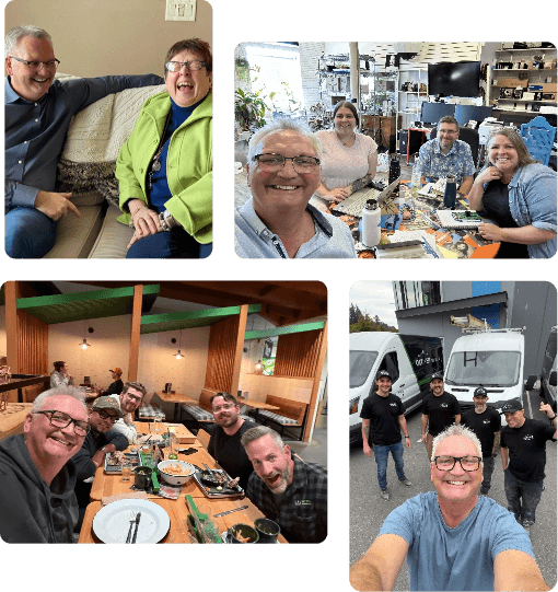 Jonathan Christian with happy WMSH Clients 1