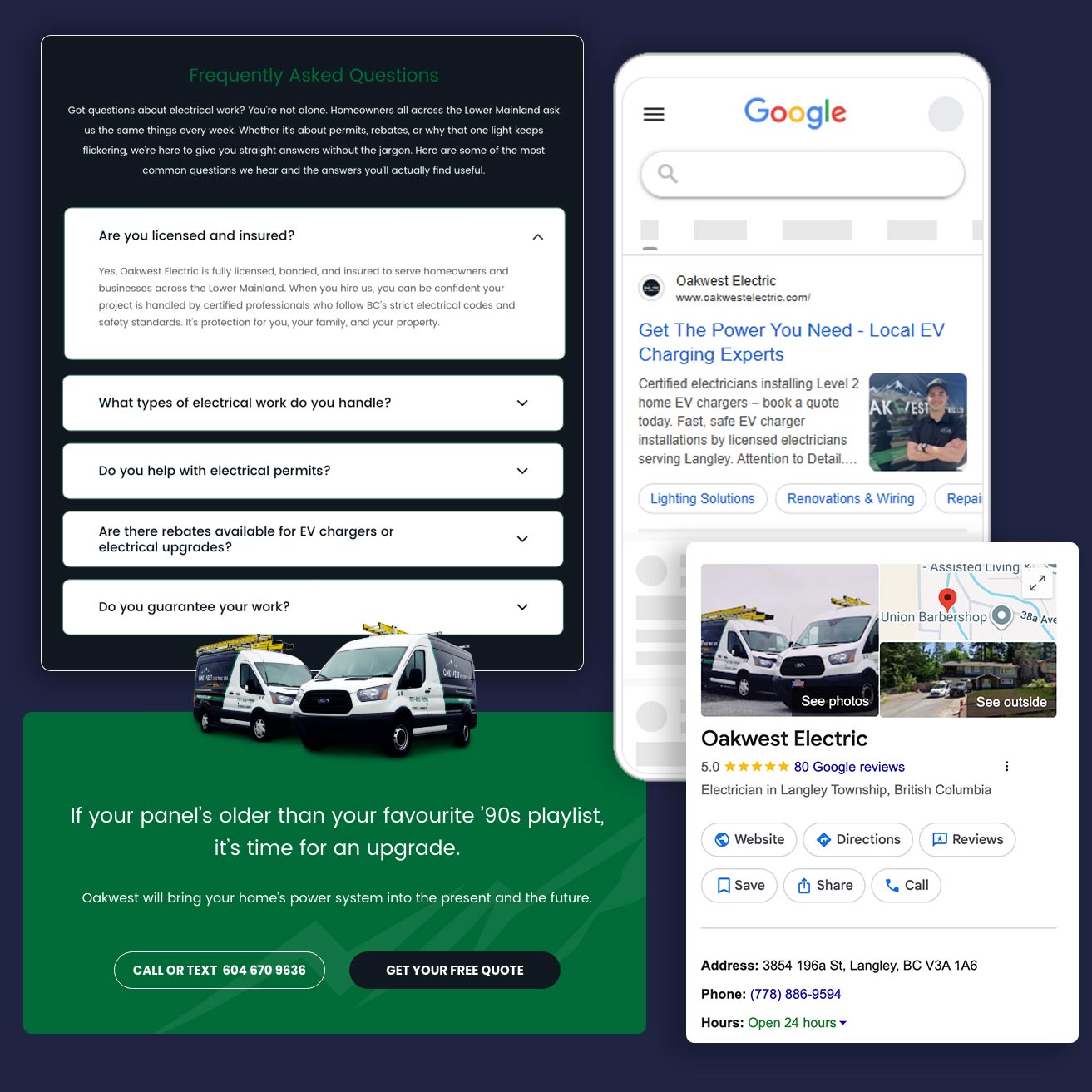 Showcase Oakwest web and ads