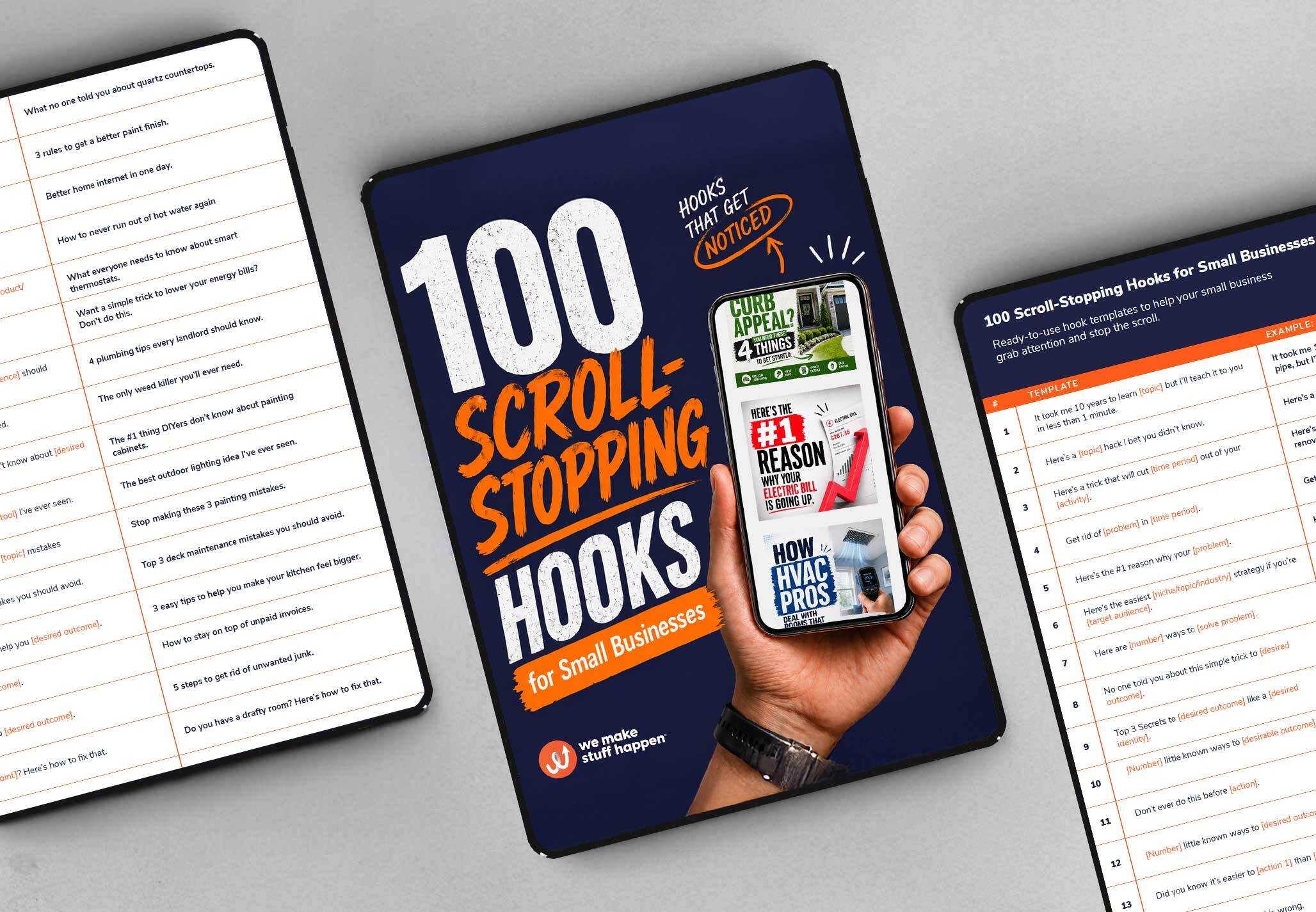 WMSH 100 Scroll Stopping Hooks for Small Businesses OPT IN COVER